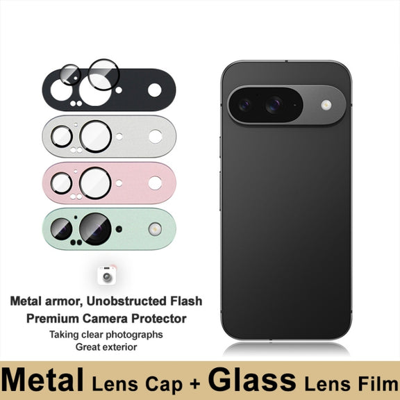 For Google Pixel 9 IMAK Metal Armor Premium Camera Protector Film(Black)