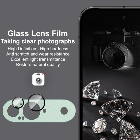 For Google Pixel 9 IMAK Metal Armor Premium Camera Protector Film(Black)