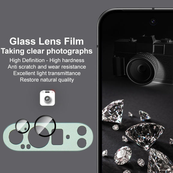 For Google Pixel 9 Pro XL IMAK Metal Armor Premium Camera Protector Film(Black)