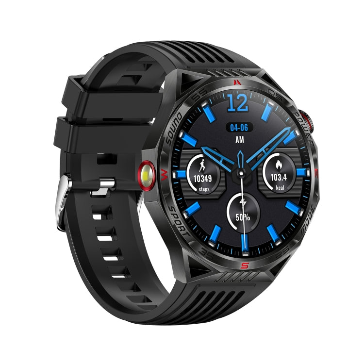 HT28 1.85 inch Silicone Strap IP68 Waterproof Smart Watch, Support Sleep Monitoring(Black) - Smart Watches by PMC TechLife | Online Shopping South Africa | PMC TechLife | Buy Now Pay Later Mobicred