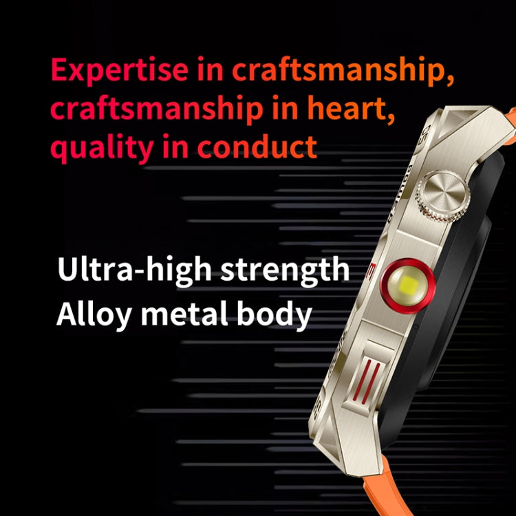 HT28 1.85 inch Silicone Strap IP68 Waterproof Smart Watch, Support Sleep Monitoring(Orange) - Smart Watches by PMC TechLife | Online Shopping South Africa | PMC TechLife | Buy Now Pay Later Mobicred