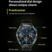 HT28 1.85 inch Silicone Strap IP68 Water-resistant Smart Watch, Support Sleep Monitoring(Orange)