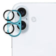 For iPhone 16 / 16 Plus IMAK Metal Armor Premium Camera Protector Film(Cyan) - iPhone 16 Tempered Glass by imak | Online Shopping South Africa | PMC TechLife | Buy Now Pay Later Mobicred