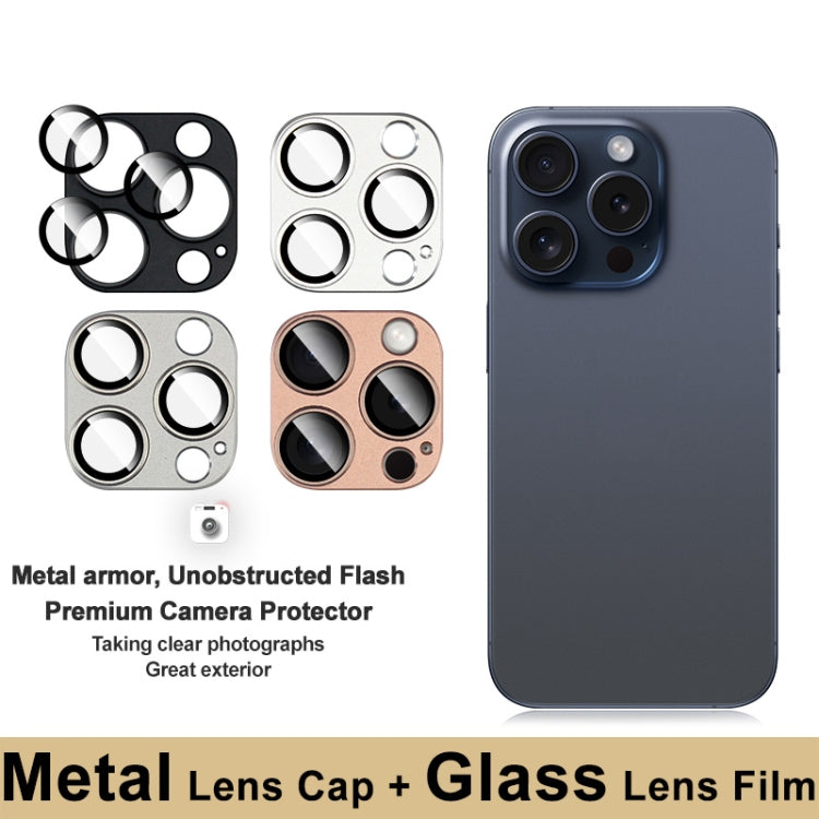For iPhone 16 Pro / 16 Pro Max IMAK Metal Armor Premium Camera Protector Film(Black)