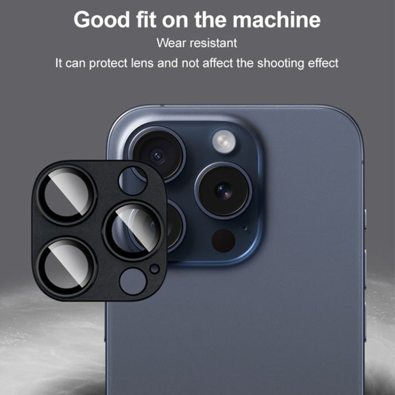 For iPhone 16 Pro / 16 Pro Max IMAK Metal Armor Premium Camera Protector Film(Black)