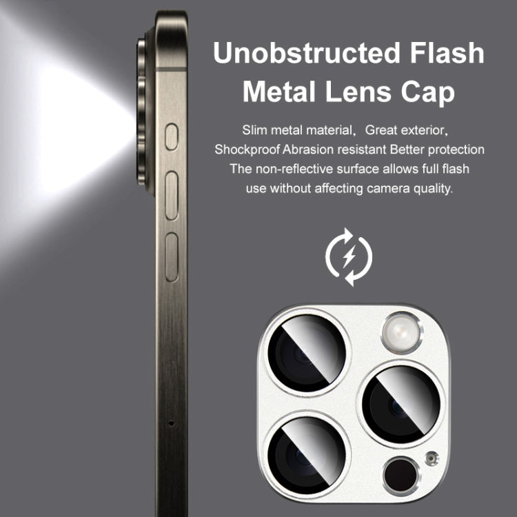 For iPhone 16 Pro / 16 Pro Max IMAK Metal Armor Premium Camera Protector Film(Silver)