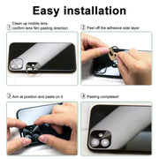 For iPhone 16 Pro / 16 Pro Max IMAK Metal Armor Premium Camera Protector Film(Black)