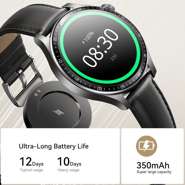 JOYROOM JR-FC2 Pro Classic Series Smart Watch, 1.46 inch Screen, Support BT Call / Heart Rate / Blood Oxygen(Space Grey) - free shipping - PMC TechLife - Order now!