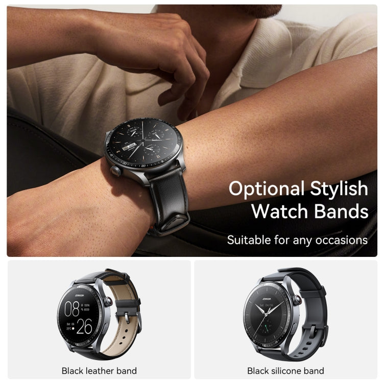 JOYROOM JR-FC2 Pro Classic Series Smart Watch, 1.46 inch Screen, Support BT Call / Heart Rate / Blood Oxygen(Space Grey) - free shipping - PMC TechLife - Order now!