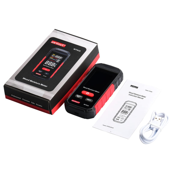 Wintact WT635 Wood Moisture Meter with 10 Gears