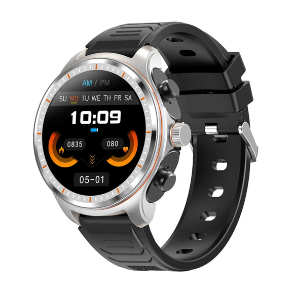 LC19 1.53 inch 2 in 1 Bluetooth Earphone IP67 Water-resistant Smart Watch, Support Sleep Monitoring(Black Silver)