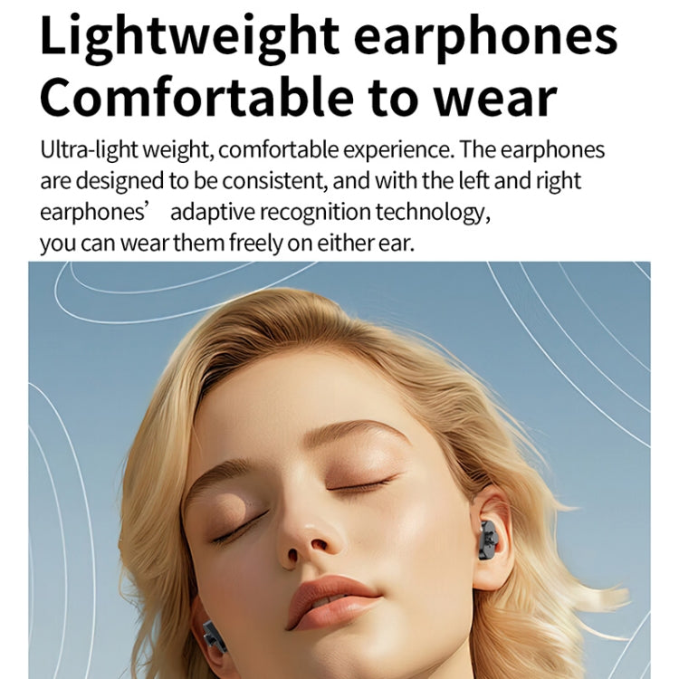 LC19 1.53 inch 2 in 1 Bluetooth Earphone IP67 Water-resistant Smart Watch, Support Sleep Monitoring(Black)