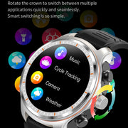 LC19 1.53 inch 2 in 1 Bluetooth Earphone IP67 Water-resistant Smart Watch, Support Sleep Monitoring(Black)