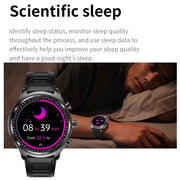 LC19 1.53 inch 2 in 1 Bluetooth Earphone IP67 Water-resistant Smart Watch, Support Sleep Monitoring(Black)