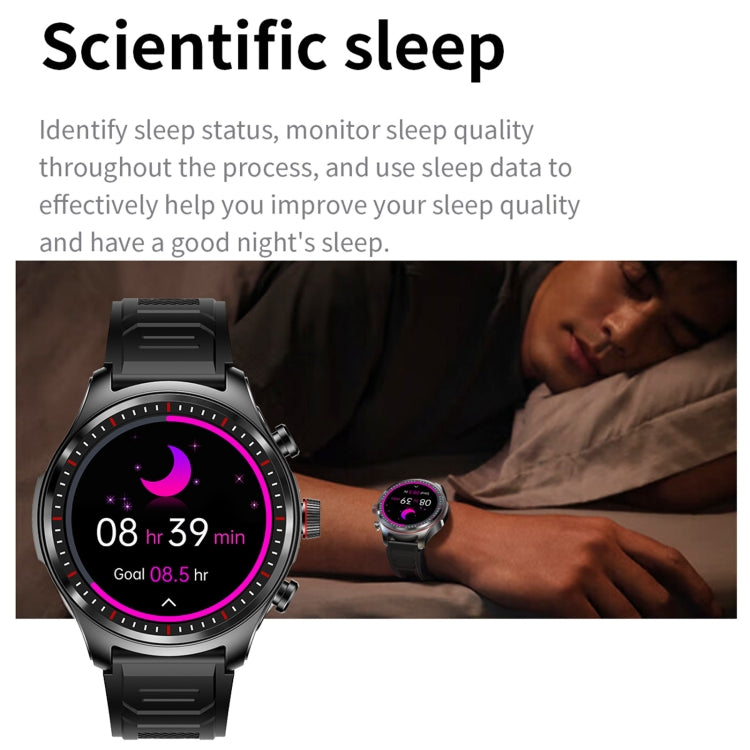 LC19 1.53 inch 2 in 1 Bluetooth Earphone IP67 Water-resistant Smart Watch, Support Sleep Monitoring(Black Silver)