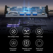 BYL-2411 11 in 1 Type-C HUB Docking Station with 3 x USB3.0, PD100W,  SD/TF, RJ45, Type-C, VGA, HDTV, 3.5mm Jack