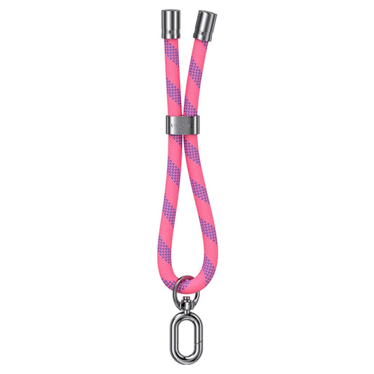 USAMS ZB317 Anti-lost Adjustable Phone Wrist Rope(Pink+Dark Purple) - free shipping - PMC Jewellery - Order now!