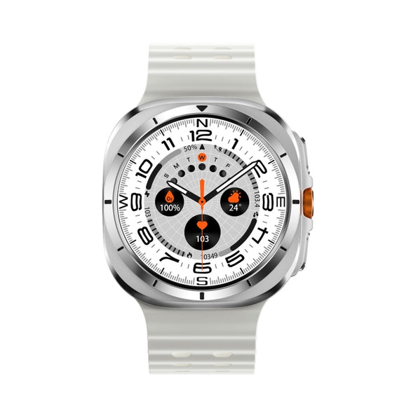 W7 1.43 inch IP68 Water-resistant Smart Watch, Support Sedentary Reminder / Sleep Monitoring(White)