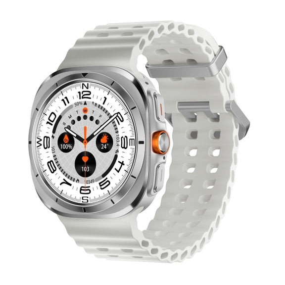 W7 1.43 inch IP68 Water-resistant Smart Watch, Support Sedentary Reminder / Sleep Monitoring(White)