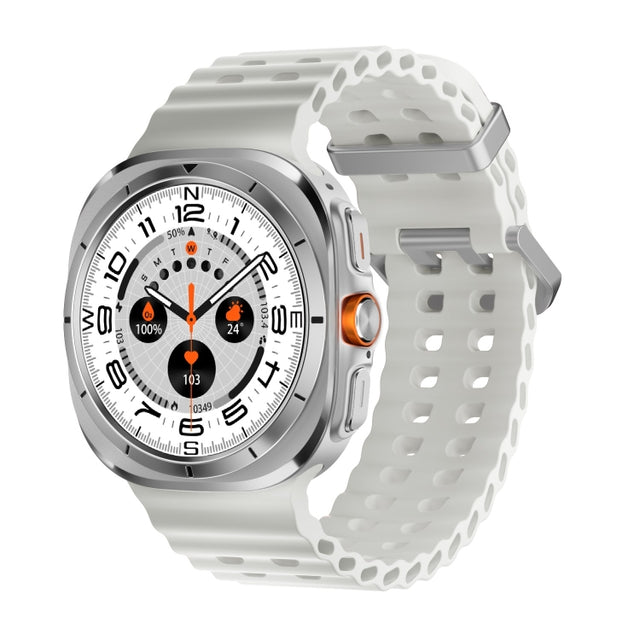 W7 1.43 inch IP68 Water-resistant Smart Watch, Support Sedentary Reminder / Sleep Monitoring(White)