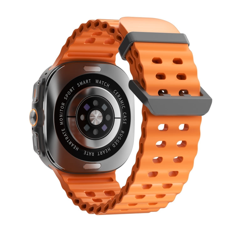 W7 1.43 inch IP68 Water-resistant Smart Watch, Support Sedentary Reminder / Sleep Monitoring(Orange)
