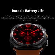 W7 1.43 inch IP68 Water-resistant Smart Watch, Support Sedentary Reminder / Sleep Monitoring(Black)