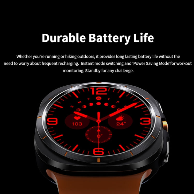 W7 1.43 inch IP68 Water-resistant Smart Watch, Support Sedentary Reminder / Sleep Monitoring(White)