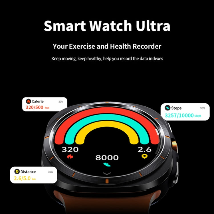 W7 1.43 inch IP68 Water-resistant Smart Watch, Support Sedentary Reminder / Sleep Monitoring(White)