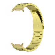 For Samsung Galaxy Watch Ultra 47mm Three Beads Stainless Steel Watch Band(Gold)