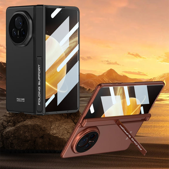 For Honor Magic V3 GKK Integrated Magnetic Folding Hinge All-inclusive Phone Case(Black)