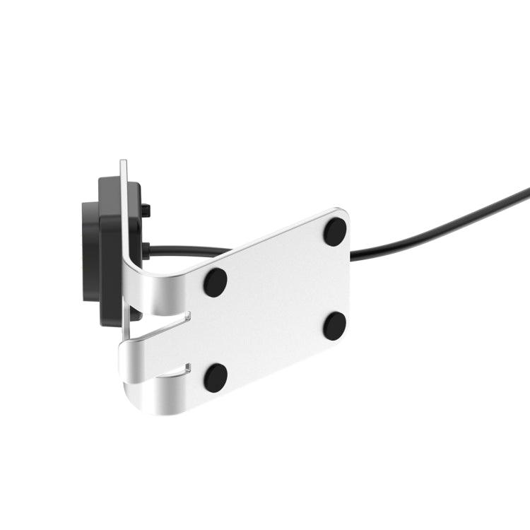 For Google Pixel Watch 3 41 / 45mm Rotatable Smart Watch Fast Charger Metal Dock Charger Holder(Silver)