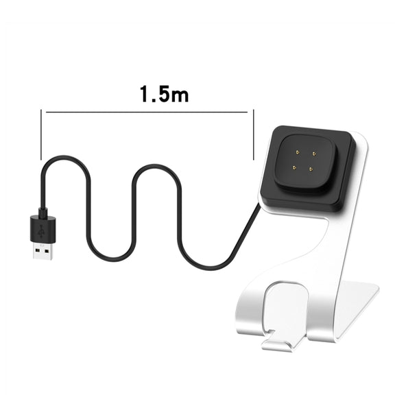 For Google Pixel Watch 3 41 / 45mm Rotatable Smart Watch Fast Charger Metal Dock Charger Holder(Silver)