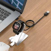 For Google Pixel Watch 3 41 / 45mm Rotatable Smart Watch Fast Charger Metal Dock Charger Holder(Silver)