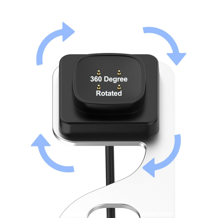 For Google Pixel Watch 3 41 / 45mm Rotatable Smart Watch Fast Charger Metal Dock Charger Holder(Grey) - Other by PMC TechLife | Online Shopping South Africa | PMC TechLife | Buy Now Pay Later Mobicred