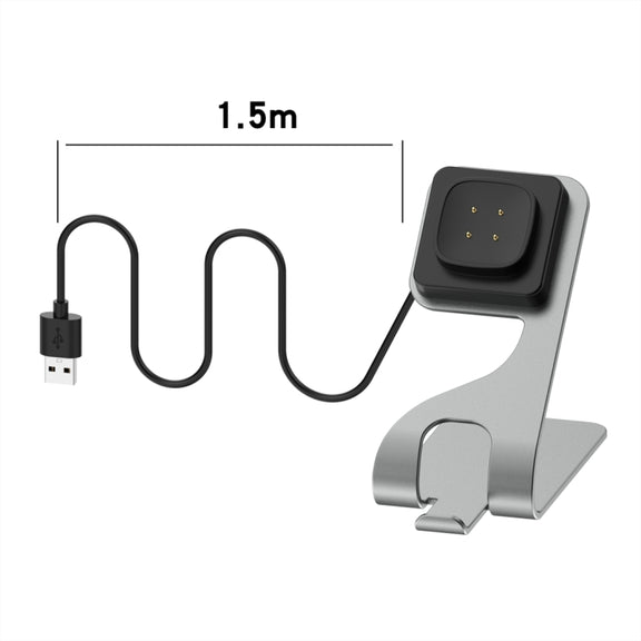 For Google Pixel Watch 3 41 / 45mm Rotatable Smart Watch Fast Charger Metal Dock Charger Holder(Grey)