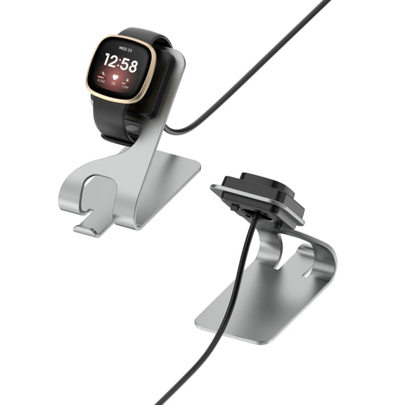 For Google Pixel Watch 3 41 / 45mm Rotatable Smart Watch Fast Charger Metal Dock Charger Holder(Grey)