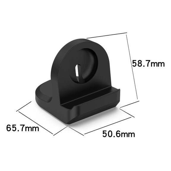 For Google Pixel Watch 3 41 / 45mm Smart Watch Silicone Charging Holder(Black)