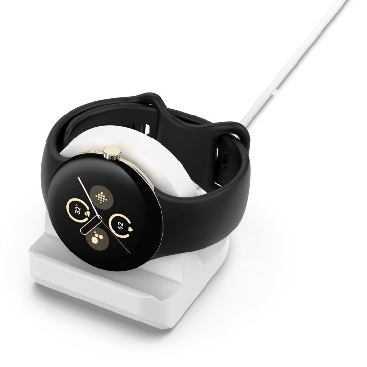 For Google Pixel Watch 3 41 / 45mm Smart Watch Silicone Charging Holder(White) - Other by PMC TechLife | Online Shopping South Africa | PMC TechLife | Buy Now Pay Later Mobicred