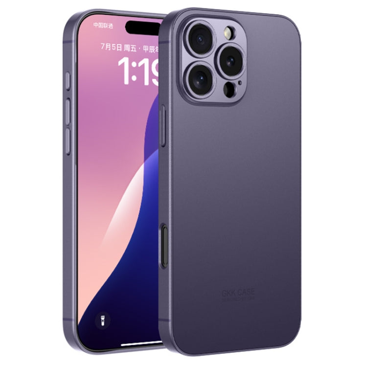 For iPhone 16 Pro GKK AG Craft Skin Feel Full Coverage Phone Case(Purple) - iPhone 16 Pro Cases by GKK | Online Shopping South Africa | PMC TechLife | Buy Now Pay Later Mobicred