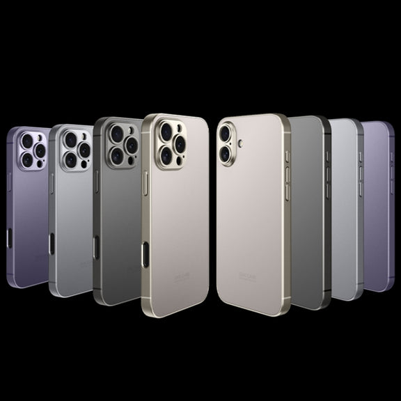 For iPhone 16 Plus GKK AG Craft Skin Feel Full Coverage Phone Case(Titanium Grey)
