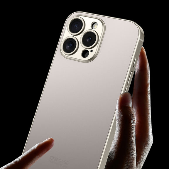 For iPhone 16 Plus GKK AG Craft Skin Feel Full Coverage Phone Case(Titanium Grey)