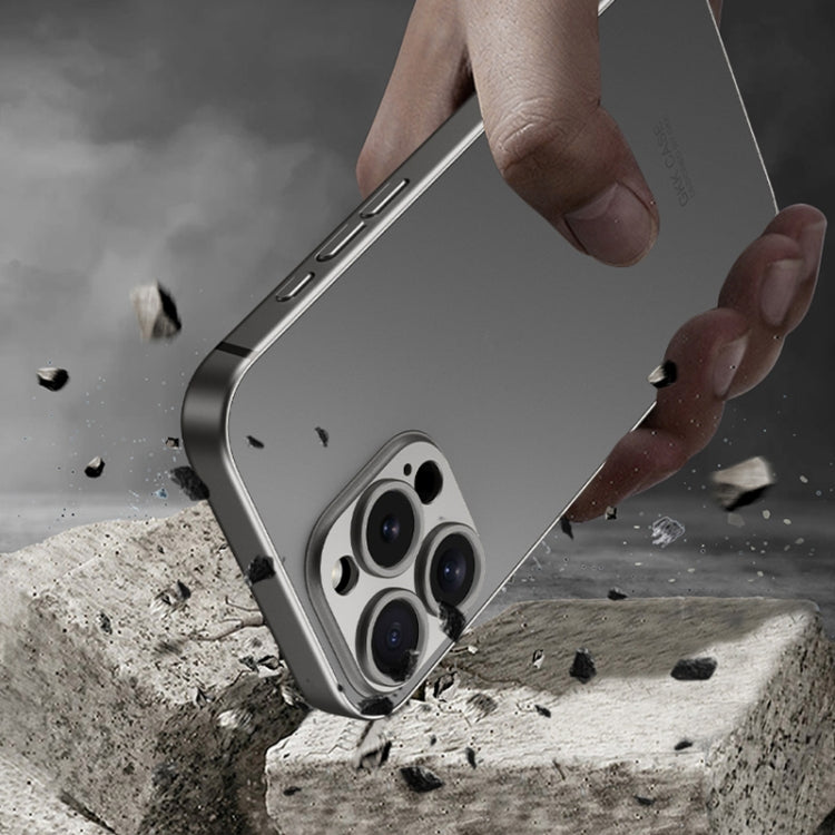 For iPhone 16 Plus GKK AG Craft Skin Feel Full Coverage Phone Case(Titanium Grey)