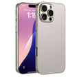 For iPhone 16 Pro Max GKK Metal Paint Skin Feel Leather Full Coverage Phone Case(Titanium Grey) - iPhone 16 Pro Max Cases by GKK | Online Shopping South Africa | PMC TechLife | Buy Now Pay Later Mobicred