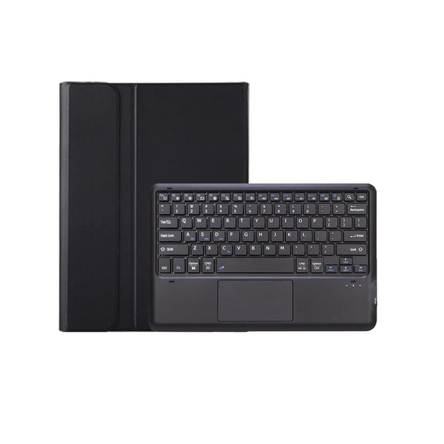 For Xiaomi Redmi Pad Pro 12.1 A0N11-A Detachable Bluetooth Keyboard TPU Lambskin Leather Tablet Case with Touchpad(Black)