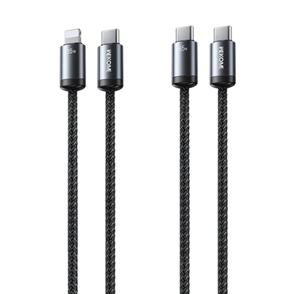 WK WDC-33 Raython Gen2 1m PD35W Type-C to 8 Pin Fast Charging Data Cable(Black)