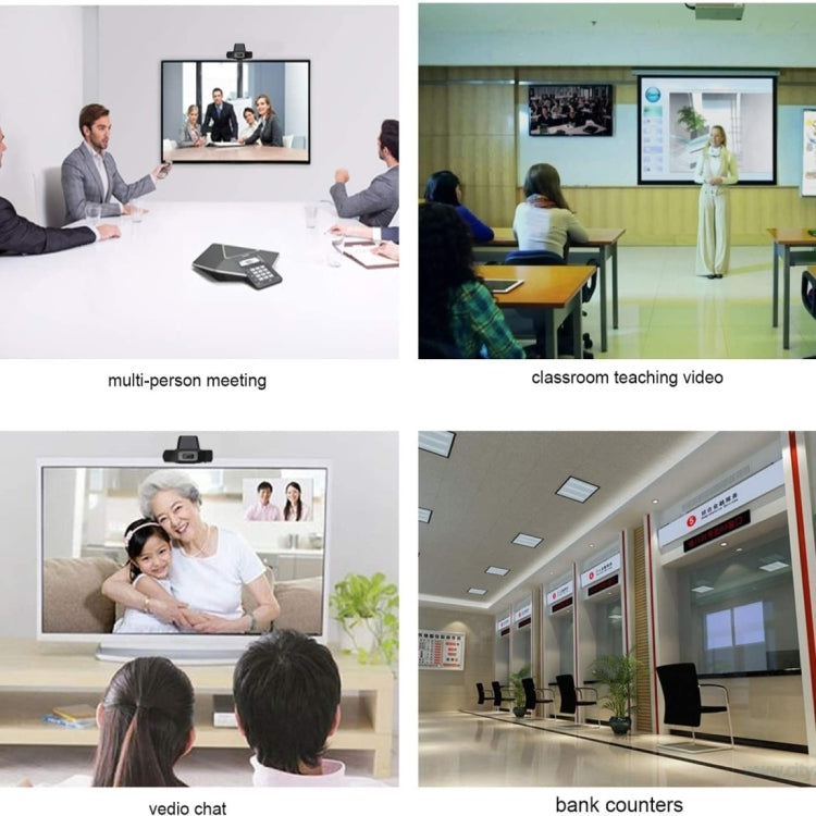 1080P 25fps HD Computer Camera Integrated Microphone USB Web Cam(Black)