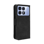For Redmi K70 Ultra Skin Feel Calf Texture Card Slots Leather Phone Case(Black)
