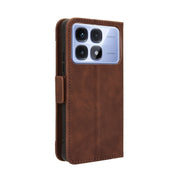 For Redmi K70 Ultra Skin Feel Calf Texture Card Slots Leather Phone Case(Brown)
