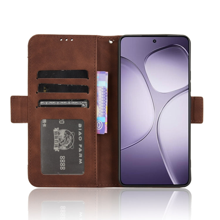 For Redmi K70 Ultra Skin Feel Calf Texture Card Slots Leather Phone Case(Brown)