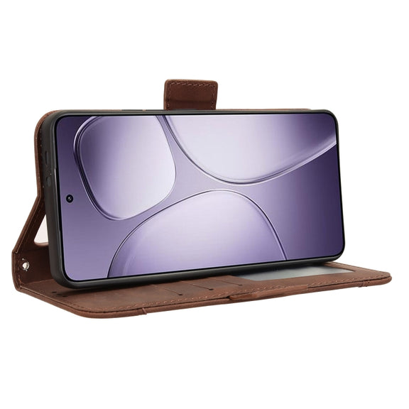 For Redmi K70 Ultra Skin Feel Calf Texture Card Slots Leather Phone Case(Brown)